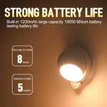 Đèn cầu thang tự động sạc LED DMK-022PL, ánh sáng vàng, ánh sáng trắng