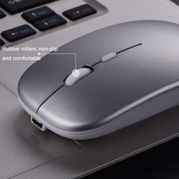 Chuột không dây phát sáng nhiều màu C7002 2400DPI 4 phím, 2.4G màu trắng, vàng hồng, đen, bạc xám, chế độ kép màu trắng, đen, bạc, vàng