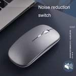 Chuột không dây phát sáng nhiều màu C7002 2400DPI 4 phím, 2.4G màu trắng, vàng hồng, đen, bạc xám, chế độ kép màu trắng, đen, bạc, vàng