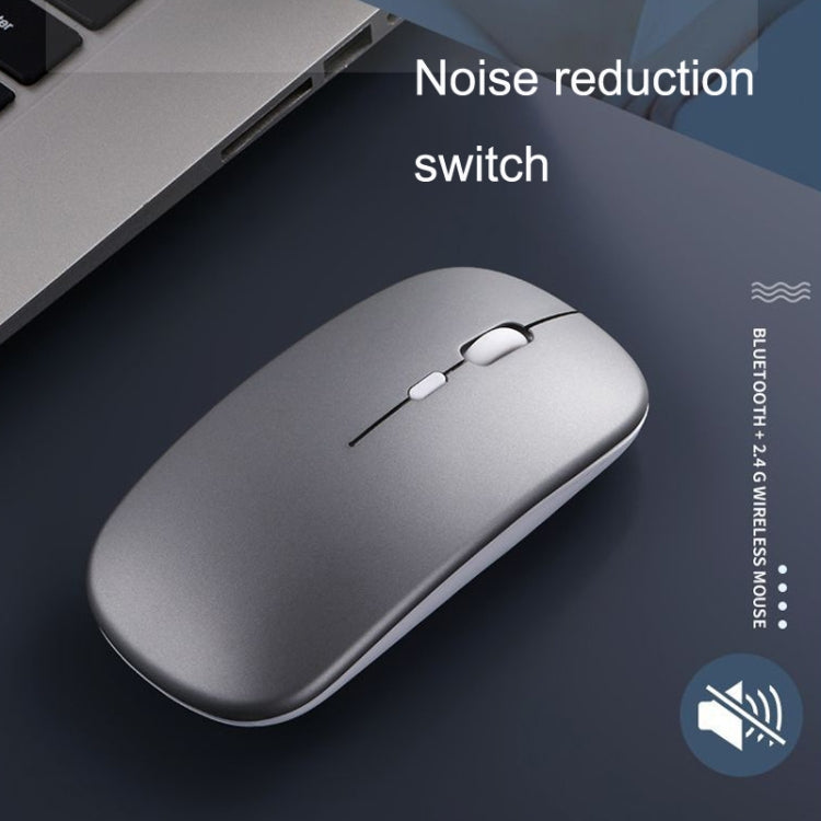 Chuột không dây phát sáng nhiều màu C7002 2400DPI 4 phím, 2.4G màu trắng, vàng hồng, đen, bạc xám, chế độ kép màu trắng, đen, bạc, vàng