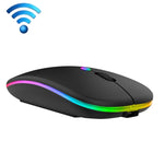 Chuột không dây phát sáng nhiều màu C7002 2400DPI 4 phím, 2.4G màu trắng, vàng hồng, đen, bạc xám, chế độ kép màu trắng, đen, bạc, vàng