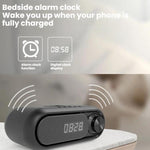 Loa Bluetooth sạc không dây kèm đồng hồ LED để bàn