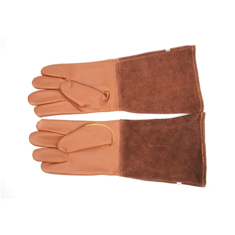1 đôi găng tay da chống cắt hoa văn vườn, kích cỡ: S, M, L, XL