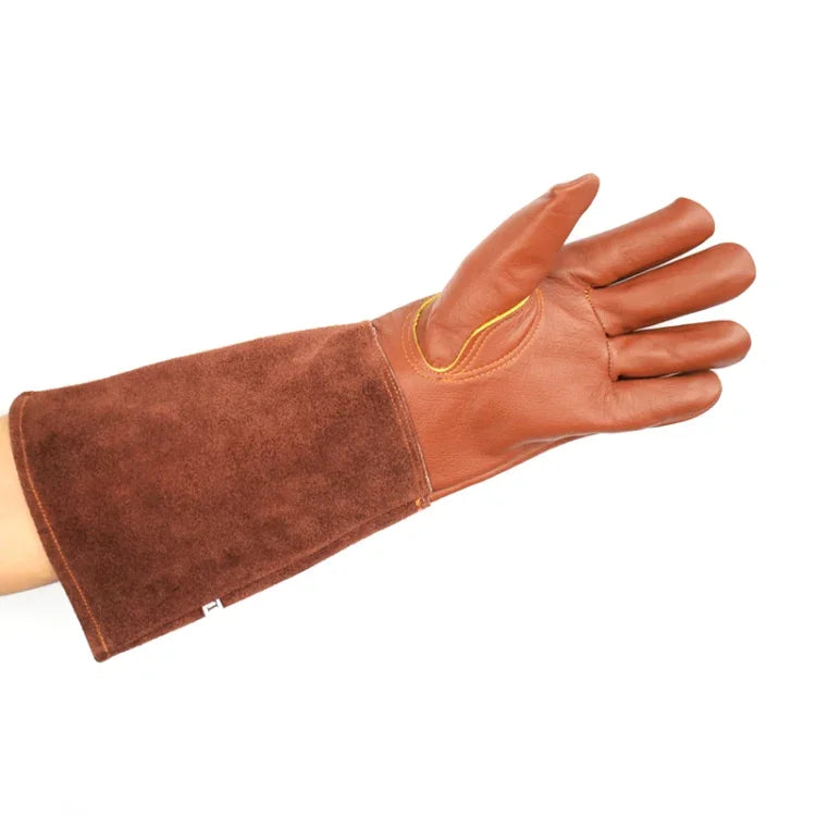 1 đôi găng tay da chống cắt hoa văn vườn, kích cỡ: S, M, L, XL