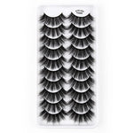 10 Cặp Mi Giả Mắt Mèo 3D Dày Và Bồng Bềnh Tự Nhiên, Mã Y600, Y601, Y602, Y603, Y604, Y605, Y606, Y607, Y608, Y609