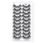 10 Cặp Mi Giả Mắt Mèo 3D Dày Và Bồng Bềnh Tự Nhiên, Mã Y600, Y601, Y602, Y603, Y604, Y605, Y606, Y607, Y608, Y609
