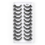 10 Cặp Mi Giả Mắt Mèo 3D Dày Và Bồng Bềnh Tự Nhiên, Mã Y600, Y601, Y602, Y603, Y604, Y605, Y606, Y607, Y608, Y609