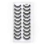 10 Cặp Mi Giả Mắt Mèo 3D Dày Và Bồng Bềnh Tự Nhiên, Mã Y600, Y601, Y602, Y603, Y604, Y605, Y606, Y607, Y608, Y609