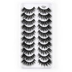 10 Cặp Mi Giả Mắt Mèo 3D Dày Và Bồng Bềnh Tự Nhiên, Mã Y600, Y601, Y602, Y603, Y604, Y605, Y606, Y607, Y608, Y609