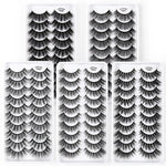 10 Cặp Mi Giả Mắt Mèo 3D Dày Và Bồng Bềnh Tự Nhiên, Mã Y600, Y601, Y602, Y603, Y604, Y605, Y606, Y607, Y608, Y609