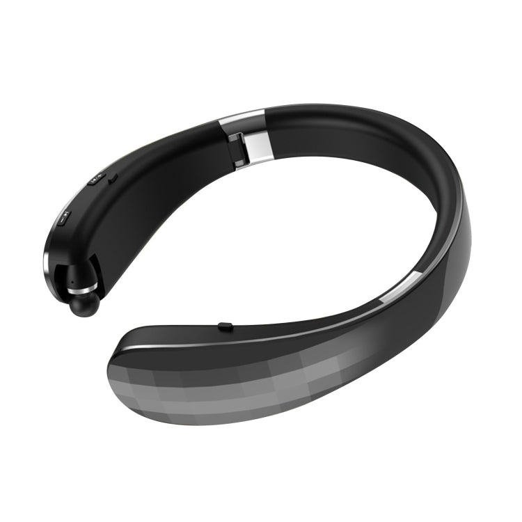 Tai nghe Bluetooth gập gắn cổ có thể kéo dài, Đen, Trắng