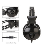 Tai nghe máy tính văn phòng lớp học trực tuyến Soyto SY808MV, chiều dài cáp: 1.6m, 3.5mm màu đen, 6.5mm màu đen