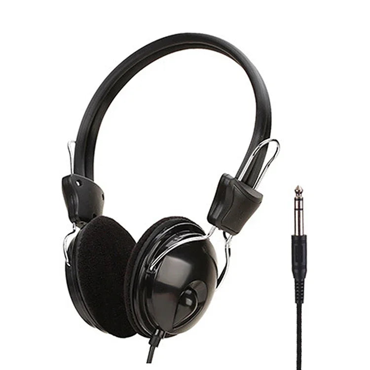 Tai nghe máy tính văn phòng lớp học trực tuyến Soyto SY808MV, chiều dài cáp: 1.6m, 3.5mm màu đen, 6.5mm màu đen