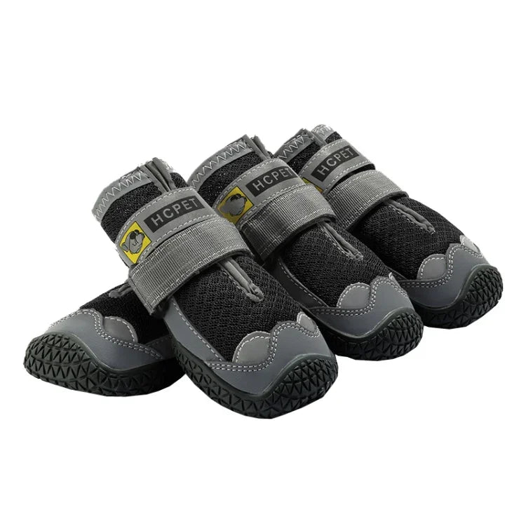 Bộ 4 Chiếc Giày Chó HCPET Lưới Thoáng Khí, Số 1 4cm, Số 2 4.5cm, Số 3 5cm, Số 4 5.5cm, Số 5 6cm, Số 6 6.5cm, Số 7 7cm, Số 8 7.5cm