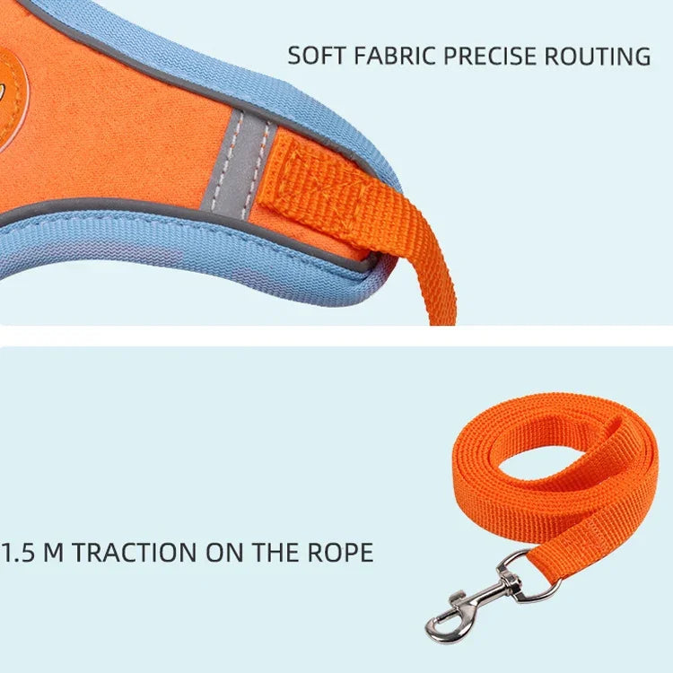 Dây Đeo Ngực Thú Cưng BL-867 Dây Dắt Chó Phản Quang, Kích Thước:, S, M, L, XL