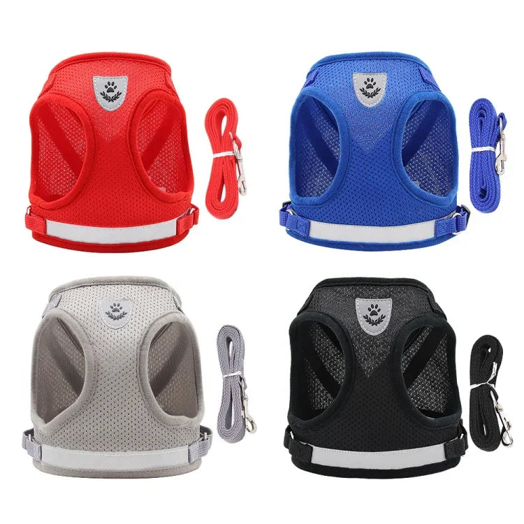 Dây Đeo Ngực Thú Cưng BL-844 Dây Dắt Chó Thoáng Khí Phản Quang, Kích Thước:, XS, S, M, L, XL