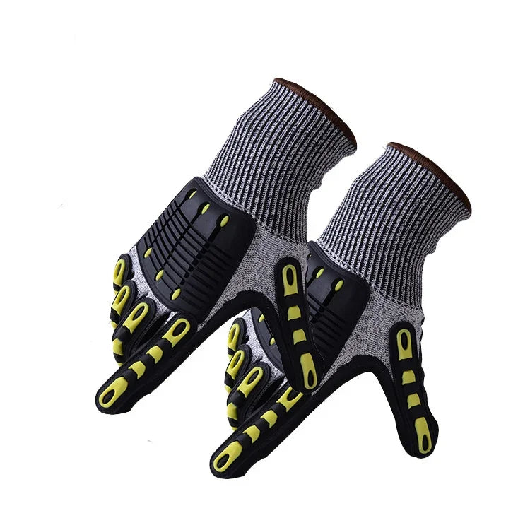 Găng tay đạp xe ngoài trời TPR chống cắt, chống mài mòn, S, M, L, XL