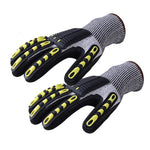 Găng tay đạp xe ngoài trời TPR chống cắt, chống mài mòn, S, M, L, XL