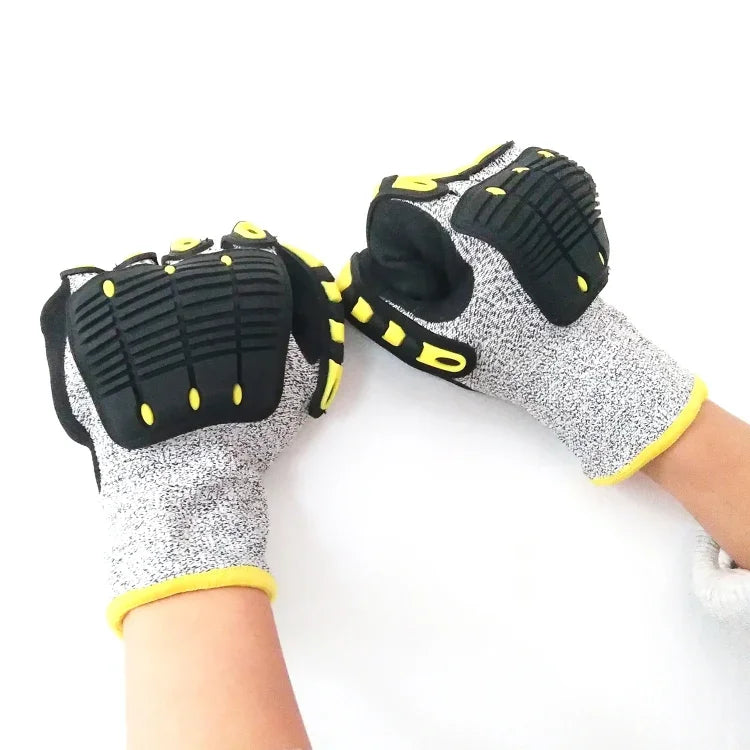 Găng tay đạp xe ngoài trời TPR chống cắt, chống mài mòn, S, M, L, XL