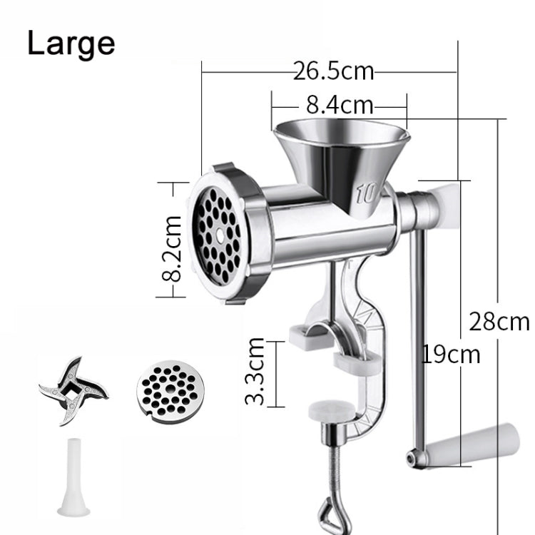 Household Manual Grinder Sausage Machine, No. 10 Large