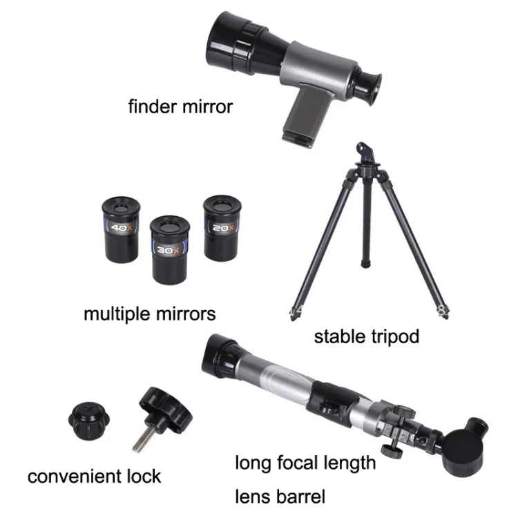 Kính thiên văn thiên văn học HD C2130 20X-40X với nhiều thị kính, C2130