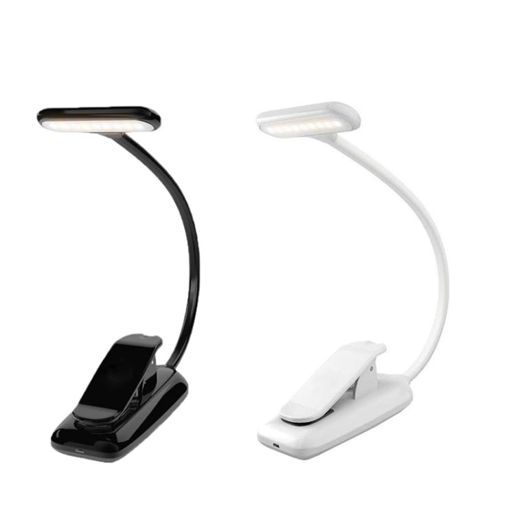 Đèn kẹp sách mini 8021 LED, đèn đọc bảo vệ mắt cho bản nhạc, màu đen, trắng