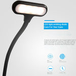 Đèn kẹp sách mini 8021 LED, đèn đọc bảo vệ mắt cho bản nhạc, màu đen, trắng