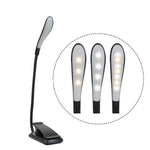 Đèn kẹp sách gấp 8027D-2 LED 7 hạt bảo vệ mắt, màu trắng, đen