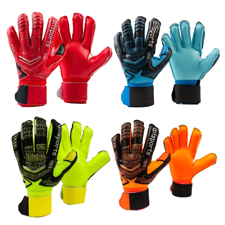 Ailsports ST5511 1 đôi găng tay bảo vệ ngón tay thủ môn dày latex, size 5, 6, 7, 8, 9, 10, 11