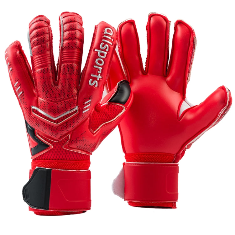 Ailsports ST5511 1 đôi găng tay bảo vệ ngón tay thủ môn dày latex, size 5, 6, 7, 8, 9, 10, 11
