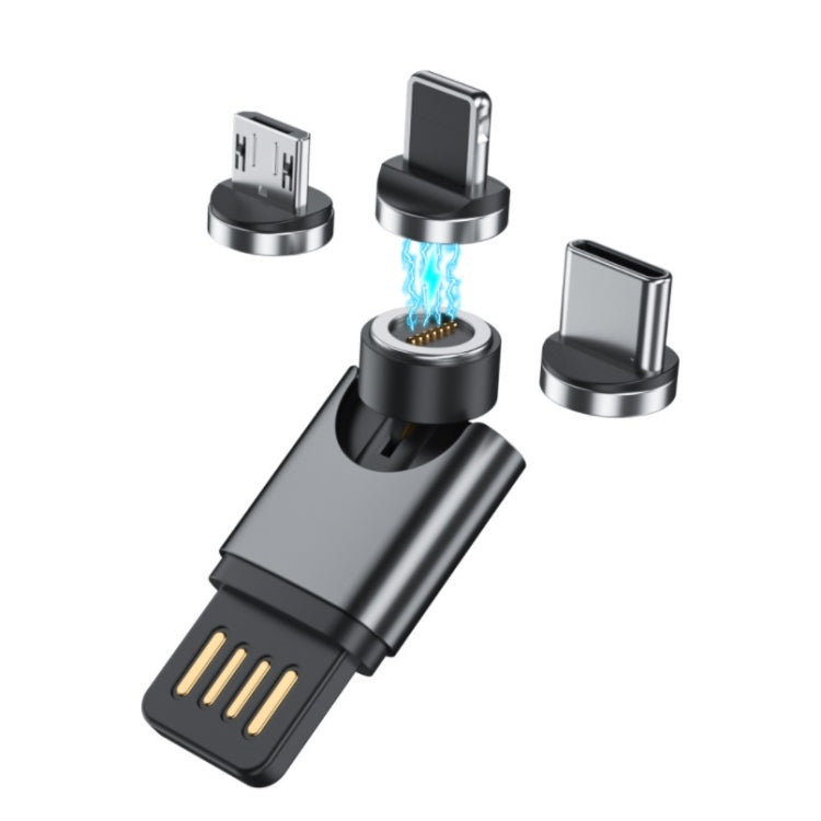 Bộ chuyển đổi từ tính USB di động, giao màu ngẫu nhiên, chức năng dữ liệu, chức năng sạc