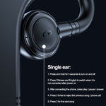 Tai nghe Bluetooth V5.2 móc tai đơn M99, Đen, Hồng, Đen+Đỏ, Đen+Xanh dương, Đen+Trắng