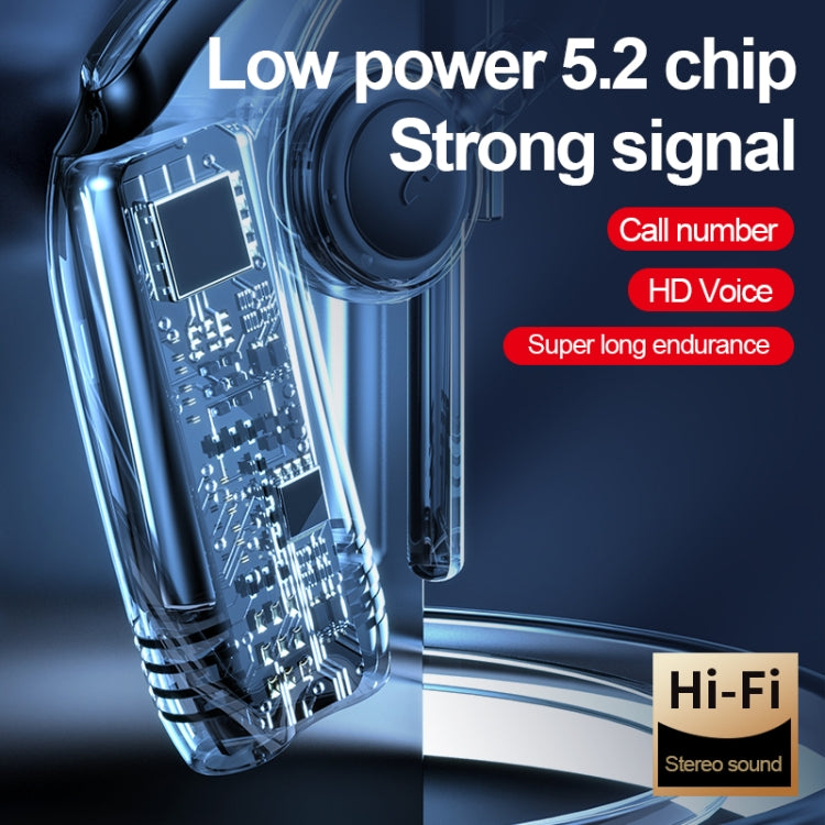 Tai nghe Bluetooth V5.2 móc tai đơn M99, Đen, Hồng, Đen+Đỏ, Đen+Xanh dương, Đen+Trắng