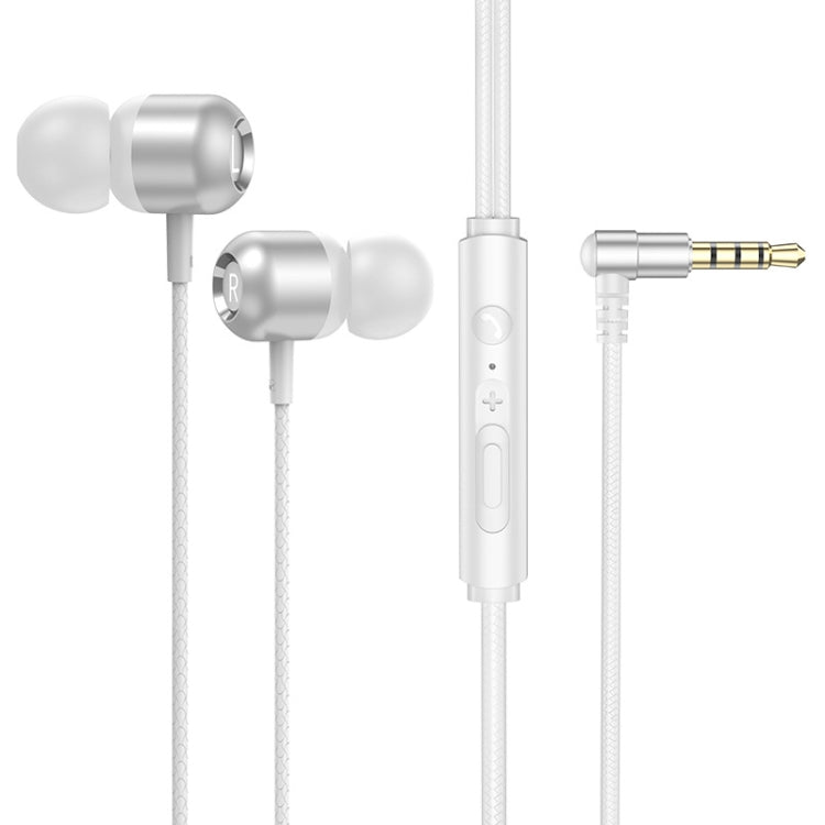 2 chiếc tai nghe có dây điều khiển kim loại TS6000 3.5mm, có mic, Trắng, Đỏ, Xanh lá, Đen