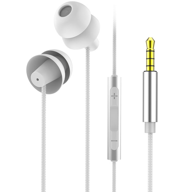 Tai nghe có dây điều khiển cắm tai EN3900 3.5mm, có mic, Trắng, Đỏ, Đen