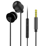 Tai nghe có dây điều khiển cắm tai EN3900 3.5mm, có mic, Trắng, Đỏ, Đen