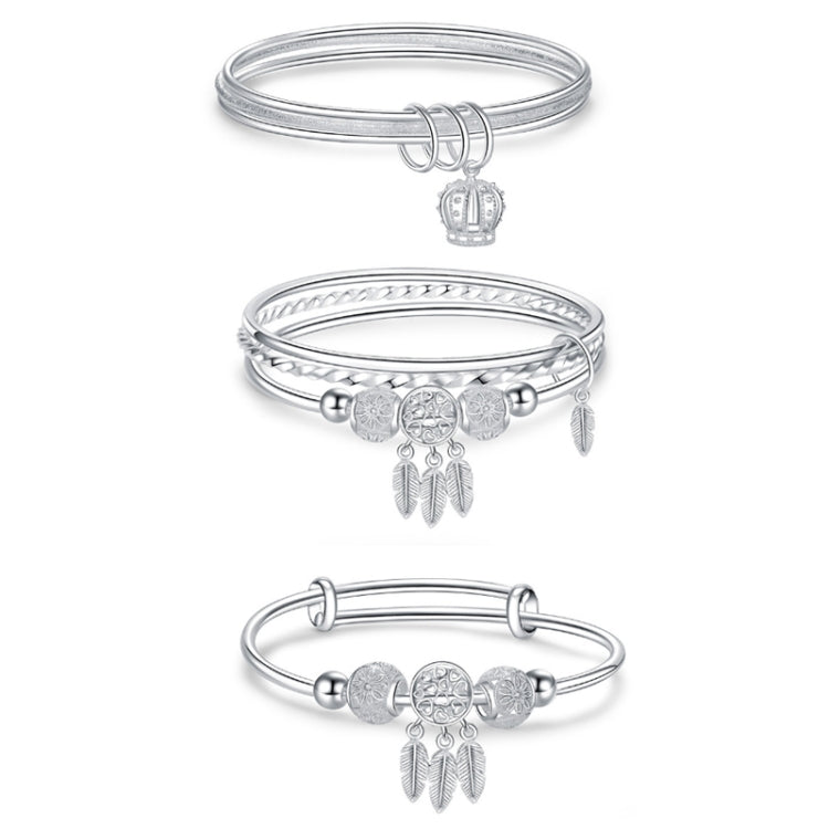 Vòng tay ba vòng kín cho nữ, Kích thước: Z104 58mm, Z104 56mm, Z104 58mm, Z104 60mm, Z104 62mm, Z103 56mm, Z103 58mm, Z103 60mm, Z103 62mm, Z102 Vella điều chỉnh được