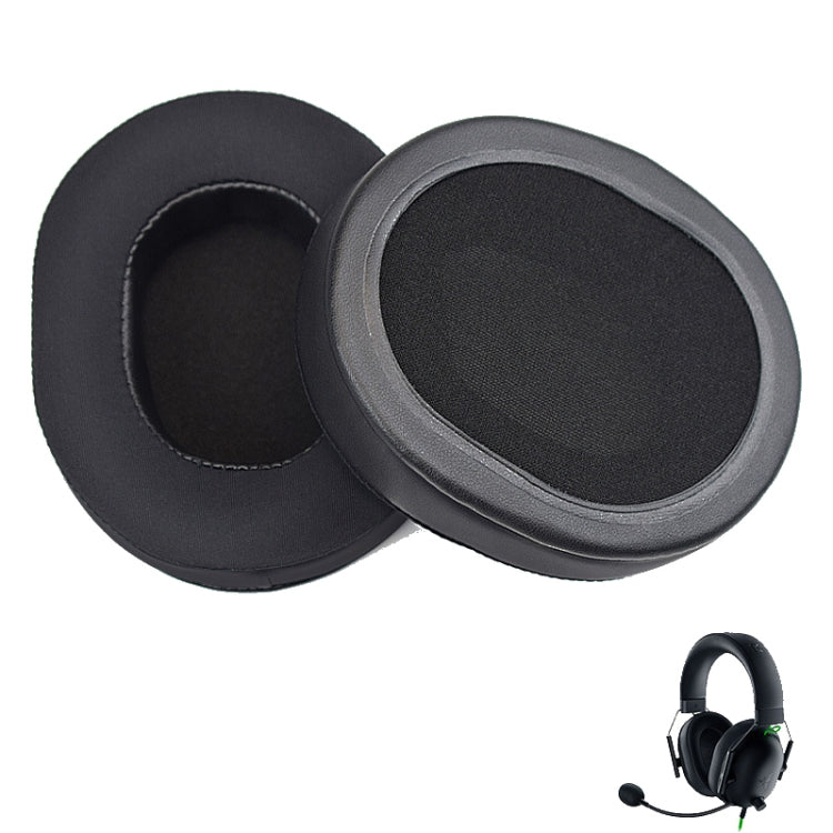 1 đôi đệm tai cho tai nghe Razer BlackShark V2 X / V2 USB, Màu: Gel đen, Lưới đen, Gel đen, Lưới đen+Xanh lá