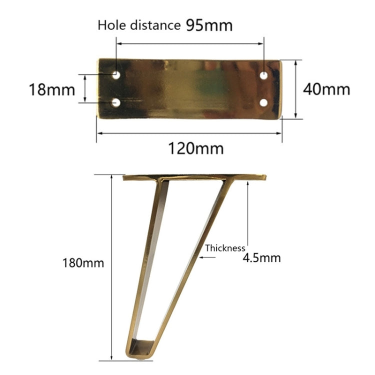 Chân đỡ tủ TV sofa chịu lực dày LH-GB0001, Chiều cao:, 15cm, 18cm