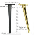 Chân đỡ đồ nội thất ống tròn hình nón LH-ZT-0001, Kiểu dáng:, Nón thẳng cao 10cm, Nón thẳng cao 12cm, Nón thẳng cao 15cm, Nón thẳng cao 17cm, Nón thẳng cao 20cm, Nón thẳng cao 25cm, Nón thẳng cao 30cm