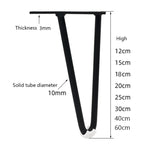 Chân đỡ đồ nội thất kim loại LH-S0006, Chiều cao:, 12cm, 15cm, 18cm, 20cm, 25cm, 30cm, 60cm