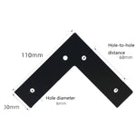 Chân đỡ đồ nội thất kim loại LH-S0006, Chiều cao:, 12cm, 15cm, 18cm, 20cm, 25cm, 30cm, 60cm