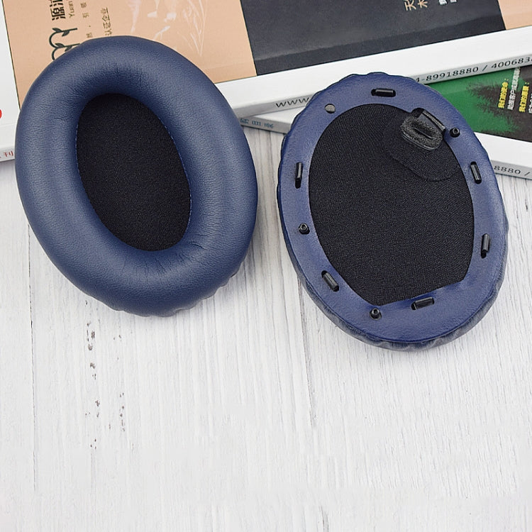 2 miếng đệm tai bằng da PU cho Sony WH-1000XM4, WH-1000XM4 (Đen + Khóa), WH-1000XM4 (Xanh + Khóa)