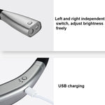 Đèn treo cổ LED bảo vệ mắt đa năng, màu bạc không gian, đen thanh lịch
