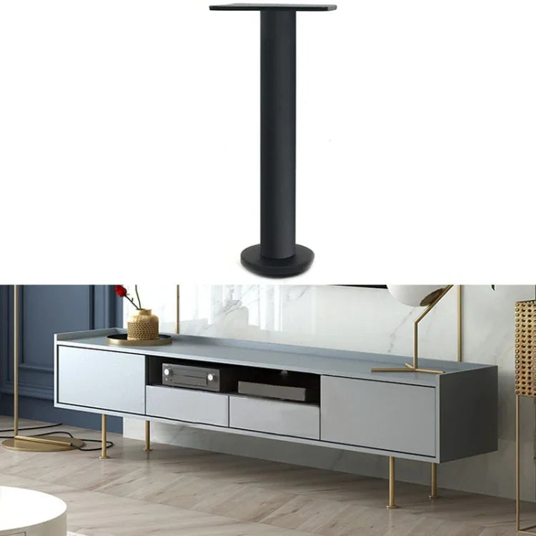 Chân đồ nội thất ống tròn thép không gỉ điều chỉnh được LH-TJ003, Chiều cao:, 37cm, 40cm, 60cm