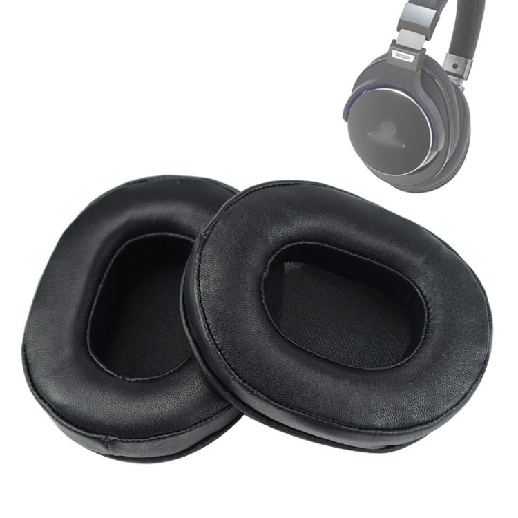 2 miếng đệm tai bằng mút cho Audio-Technica ATH-M50 / M40 / M50X / MSR7, Da cừu đen, Da dê nâu, Da cừu kaki, Da dê đen
