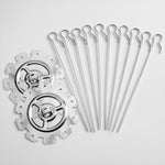 Lò nướng chiên không dầu xiên thịt cừu điện, dài 25cm, ngắn 20cm