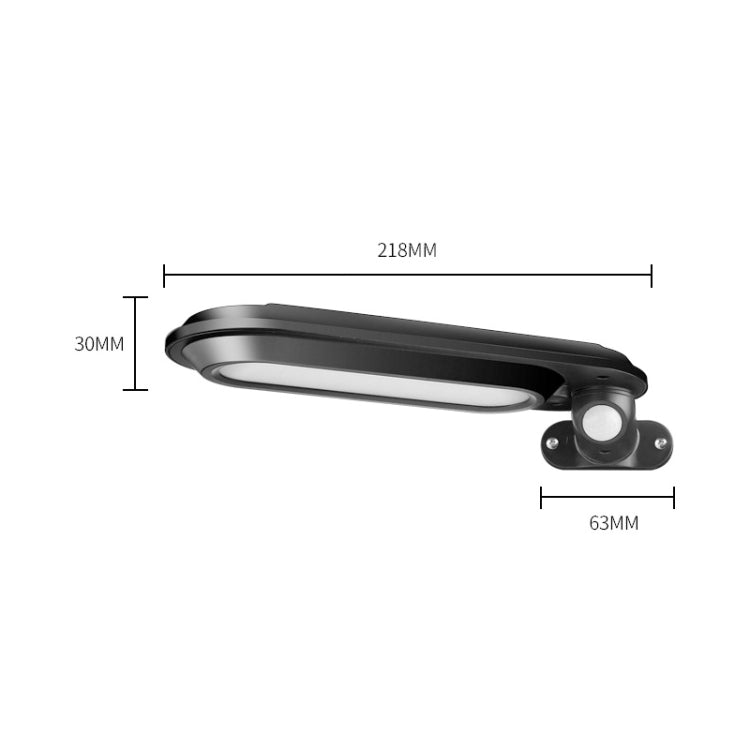 DS018 Solar Wall Lamp Outdoor Garden Induction Street Light, White Shell White Light, White Shell Warm Light, Black Shell White Light, Black Shell Warm Light