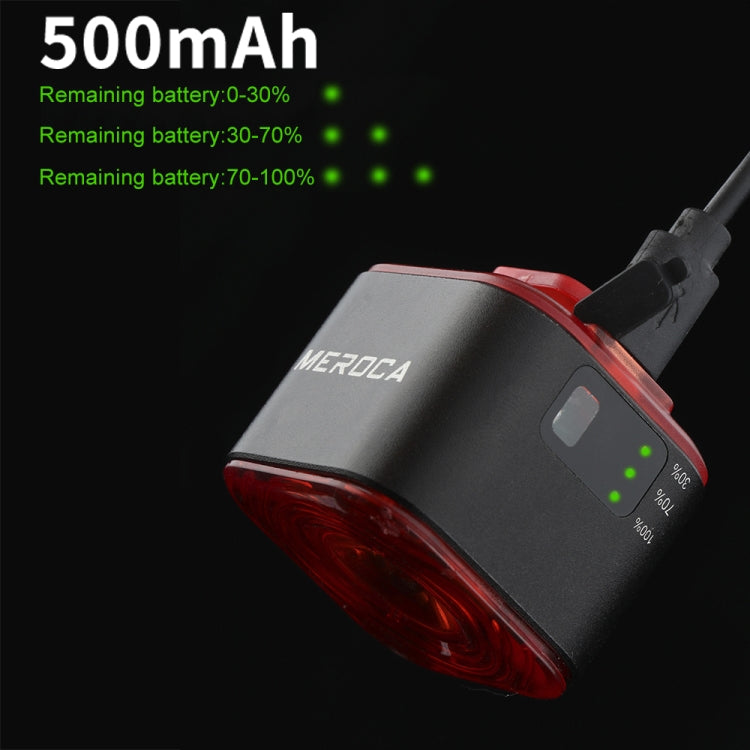 Đèn hậu cảm ứng phanh nhạy sáng MEROCA XC02, gắn đệm, gắn ống