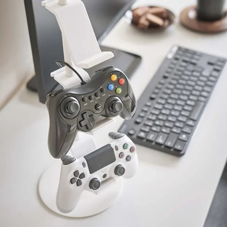 Giá đựng tay cầm chơi game và tai nghe để bàn, 3 tầng màu trắng, 3 tầng màu đen, 4 tầng màu trắng, 4 tầng màu đen